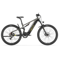 Sepeda Gunung Listrik Sport 29 Inch 250W 48V Lithium Brushless Full Suspension Rem Cakram Hidrolik 8-Speed Rangka Aluminium
