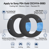 Coussinet de remplacement en Gel de refroidissement pour casque Sony PS4/0083 Coussin d'oreille confortable et rafraîchissant Coussinets pour casque en tissu de glace
