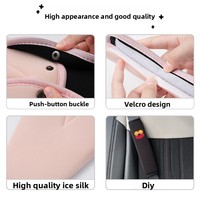 Coussin de ceinture de sécurité pour enfant, housse de sécurité mignonne à motif de dessin animé, protection anti-étranglement pour le cou, ajustement universel pour voiture, utilisation toutes saisons