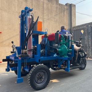 Meilleures ventes : Rig de forage de puits d'eau diesel entièrement automatique à <span class=keywords><strong>3</strong></span> <span class=keywords><strong>roues</strong></span>, Rig de forage hydraulique de grand diamètre pour puits d'eau - Product Image 3