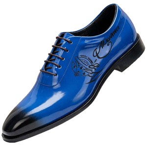 Men's Formal Shoes British Style <b>Top</b> Layer Cowhide Genuine Leather Low Heel Business Casual Oxfords Size 38 To 47 - Product Image 5
