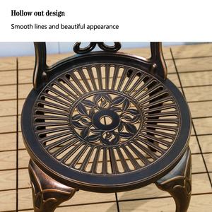 थोक फैक्टरी मूल्य आधुनिक उच्च गुणवत्ता आउटडोर गार्डन आँगन एल्यूमीनियम फर्नीचर सेट रेट्रो गोल बालकनी टेबल और कुर्सी - Product Image 6