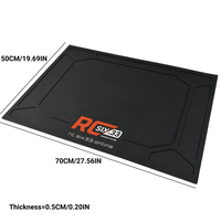 Tapis de travail antistatique résistant à la chaleur en caoutchouc pour outils de serrurier, goupilles, pièces et accessoires de voitures RC