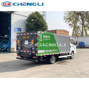 Camión de Transporte de Basura Municipal Blanco 4x2 con Techo Retráctil y Puerta Trasera Hidráulica para el Transporte de Basura en Ciudades Pequeñas - Product Image 2