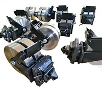 Roue de conteneur robuste avec verrouillage par torsion, roue en acier massif, frein latéral, personnalisable OEM/ODM, pour conteneur ISO