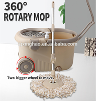 Promotion pour le Seau de Nettoyage Magique Rotatif Tornado Twist 360 avec Essoreuse Intégrée, Manche en Acier, Roues et Séchage Rapide – Édition Durable 2