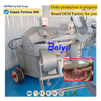 Machine à découper sous vide industrielle Baiyu pour la production de mortadella, de pepperoni et de saucisses de Francfort avec lames SUS440C