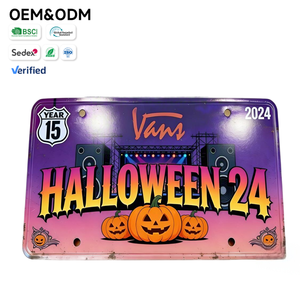 <span class=keywords><strong>Plaque</strong></span> d'<span class=keywords><strong>immatriculation</strong></span> personnalisée en métal durable sur le thème urbain, commande urgente, réduction sur les achats en gros - Product Image 2