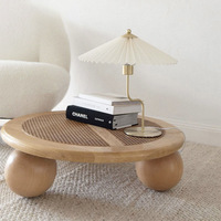 Ensemble de meubles personnalisés pour jardin, patio, bureau à domicile, salon, chambre, hôtel, table à thé en rotin tressé, table basse d'angle en bois