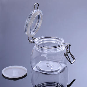 Faible QUANTITÉ MINIMALE DE COMMANDE clair 350ml rond en plastique <span class=keywords><strong>kiner</strong></span> pot pour sel de bain beurre pour le corps du visage boue - Product Image 3