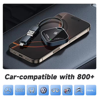 Dongle Kabel Universal 2 in 1 6GHz WiFi Bluetooth Plug and Play Konverter Pintar Nirkabel Android Auto CarPlay Adapter