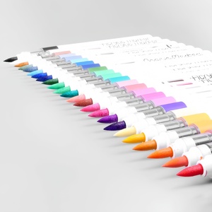 Đa Chức Năng Giữ Nụ Cười 12 Màu Sắc Trực Tiếp Chất Lỏng Acrylic Đánh Dấu Bút Hot Bán Đơn Giản Dài Nib Nhựa Đánh Dấu Bút - Product Image 2