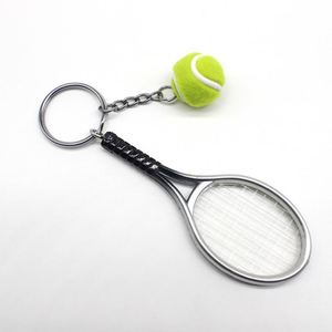 Promotional Gifts ABS Plastic Racket <b>Key</b> <b>Chains</b> Tennis Racquet Souvenir Keychain Wholesale - Product Image 6