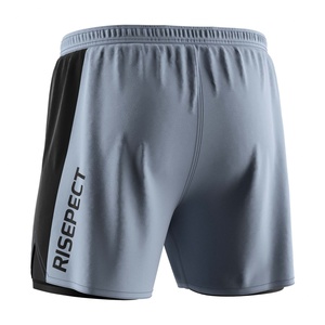 Shorts d'entraînement décontractés 2-en-1 OEM à séchage rapide, compression musculaire, double maille, taille élastique, 100 % polyester toile - Product Image 2