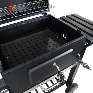 เตาบาร์บีคิวถ่านขนาดใหญ่พิเศษ HONGYI สำหรับ 10+ คน พร้อมรถเข็นสำหรับสวนกลางแจ้ง ดีไซน์ทันสมัย คุณภาพเยี่ยม - Product Image 1