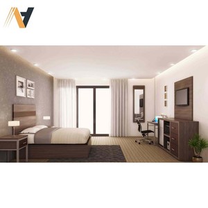 Cadre de lit simple en bois au design naturel moderne pour meubles de chambre d'hôtel 2024 - Product Image 1