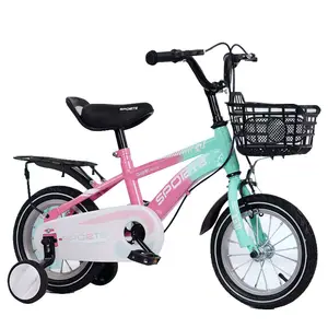 hot sale children bike 3-8 years age/12 inch kids bicycle with basket /beautiful Green pink blue bicicle bicycle