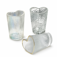 Offre Spéciale – Tasse en Verre Épais Isolée, Créative en Forme de Cœur, pour Couple, Usage Domestique, Petit-Déjeuner, Café, Lait, Thé – 301-400ml