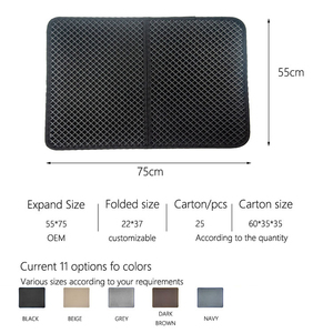 MSD-ZC006 Tapis anti-déchets pliable, imperméable, facile à nettoyer, double couche, en EVA, sans support - Product Image 3