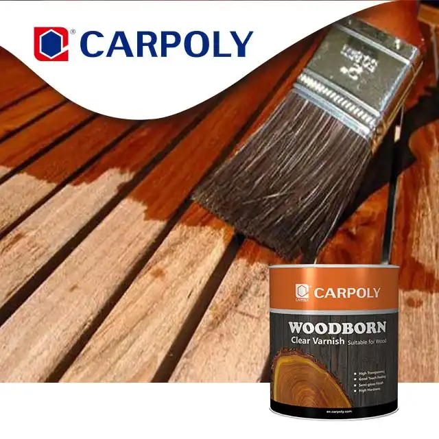 CARPOLY-barniz acrílico para muebles, barniz de madera transparente a base de agua ambiental, cero VOC