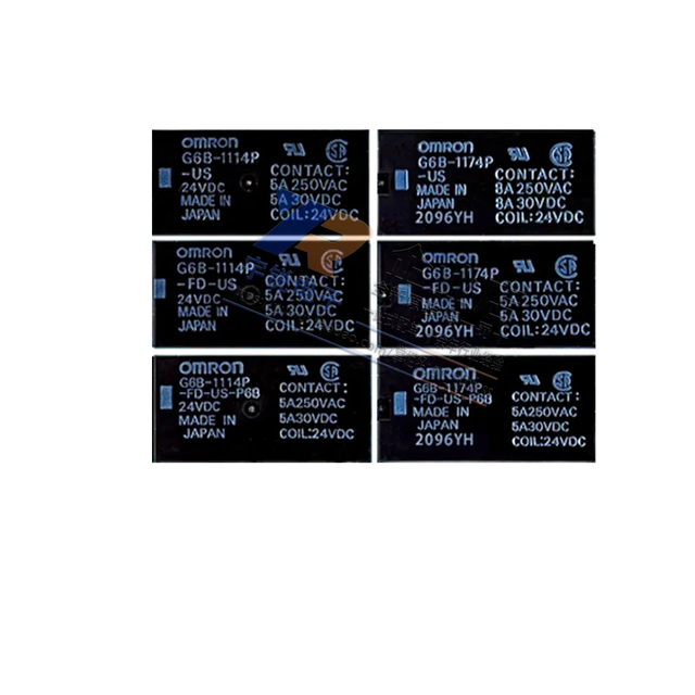 For Omron G6B-1114P 1174P 2214 2114P 2014P-FD-US-P6B 5VDC 12VDC 24VDC DC5 DC12 DC24 Power Relays PLC