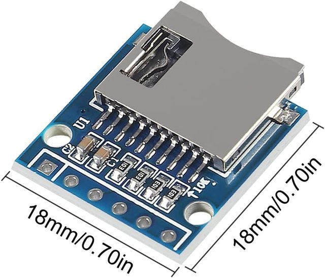 Micro SD Card Module Mini TF Card Reader Adapter Memory Expansion Module SD Card Reader/Writer for  with Pins
