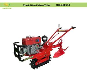 שרשרת גלגל יחיד שרשרת מיקרו-טילר קשה קרקע מפגן דשן דישון קרקע מונעת דיזל - Product Image 2