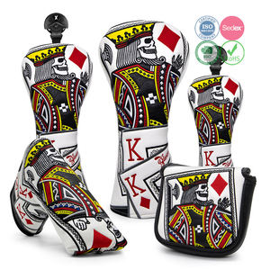 Fundas para Palos <span class=keywords><strong>de</strong></span> Golf con Temática <span class=keywords><strong>de</strong></span> Póker, Duraderas, <span class=keywords><strong>de</strong></span> Cuero PU, con Patrón Impreso Personalizable para Proyectos <span class=keywords><strong>de</strong></span> Marca - Product Image 1