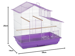 Jaula de Hierro de Lujo para Pájaros, Diseño Piel de Tigre y Peonía, con Caja de Cierre Deslizante Horizontal, para Uso Doméstico y en Villas, Cría de Aves - Product Image 4