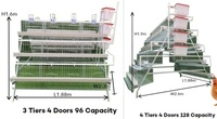 Cage à poules pondeuses de type A, cage à batterie automatique pour poules, équipement d'élevage avicole pour pondeuses