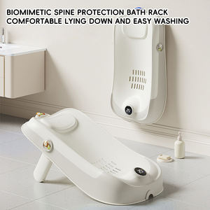 SUNNUO 2025 nouveau support de douche de bébé antidérapant confortable <span class=keywords><strong>pliable</strong></span> et réglable Angle sensible à la température <span class=keywords><strong>baignoire</strong></span> de bébé - Product Image 3