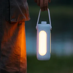 360 derece çok fonksiyonlu açık çadır ışığı USB şarj aleti el feneri katlanır kamp lambası