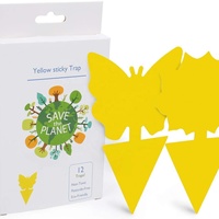 Piège à mouches à fruits écologique Pièges à mouches collants jaunes pour utilisation intérieure/extérieure Plantes Insectes