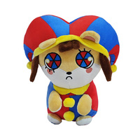 Nouveau produit transfrontalier : Grande peluche Pomni de 8 pouces, poupée de clown de cirque, monstre en peluche pour enfants