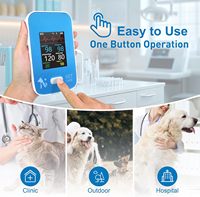 Tensiomètre vétérinaire sans fil rechargeable Pepultech pour chiens 6 paramètres signes vitaux animaux précis Bluetooth