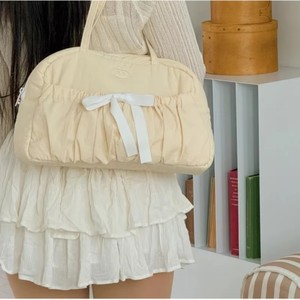 Hàn Quốc-Phong Cách Công Suất Lớn Hàng Ngày Túi Phụ Nữ Đám Mây Thêu Zip Ruched Vai Pouch Ladies 'Boston Bohemian Mùa Hè Mùa Thu - Product Image 4