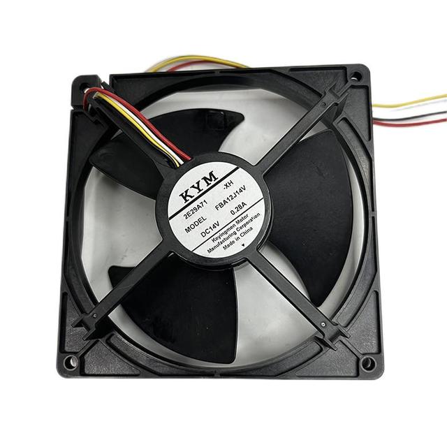 DC14V 0.28A Moisture-Proof Fan 120mm 4 Wires Exhaust Cooling Fan for Fridge