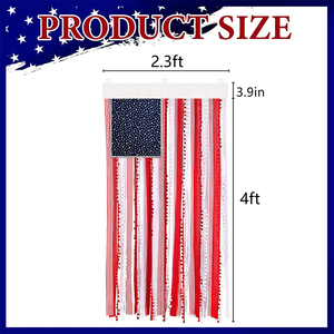 Bandera de Tela Personalizada con Anillas, Resistente a la Decoloración, de Poliéster, para el Día de los Caídos y el Día de los Veteranos - Product Image 2
