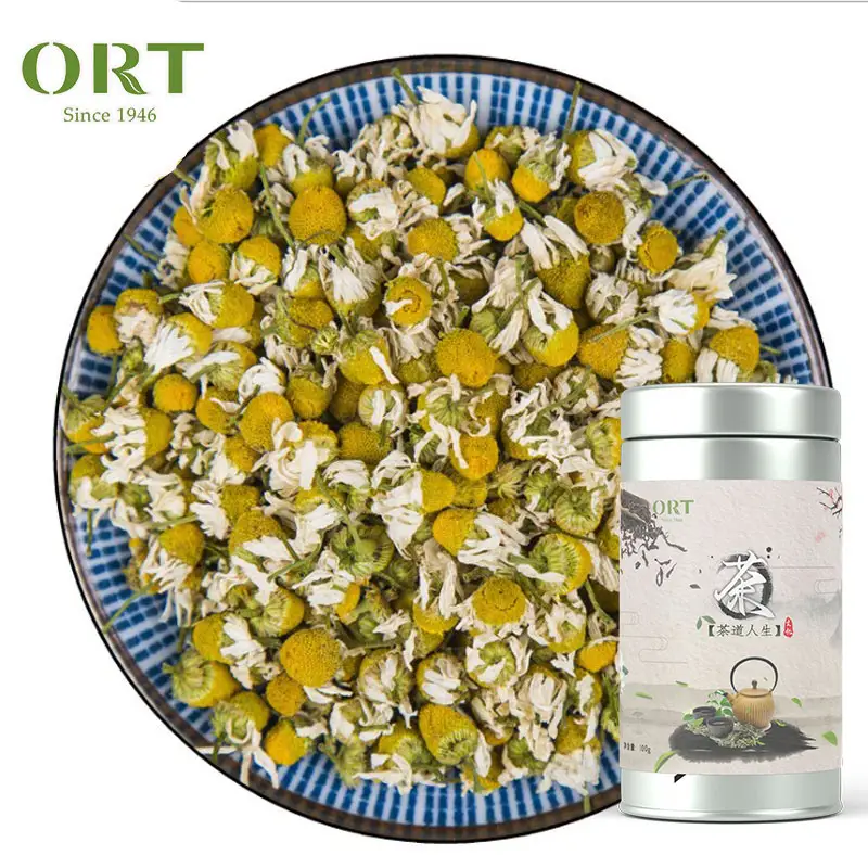Natural organic dried chamomile flower tea good for health herb loose leaf tea