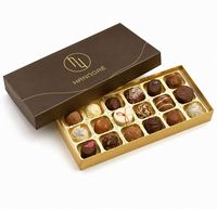 Boîtes cadeaux en carton rigide pour chocolats, avec couvercle et base, finition mate et ruban, pour emballage de dattes.