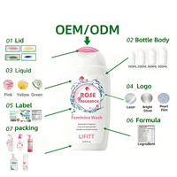 Vente en gros OEM – Nettoyant intime quotidien personnalisé aux herbes naturelles, parfum fraises, soin de la peau, équilibre du pH