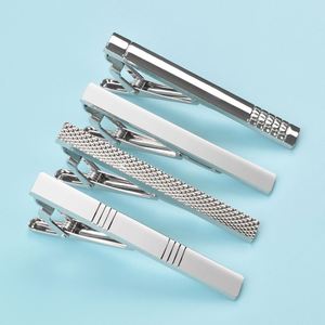 Clips de Corbata Personalizados en Oro, Plata y Níquel Negro con Logotipo Láser 2D, Elegantes Barras de Corbata Metálicas para Hombre - Product Image 3