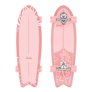 Planche à roulettes Sway Land Surfboard de 22 pouces, plateau en érable à sept couches, design unisexe adapté aux débutants, pour adultes et enfants - Product Image 3