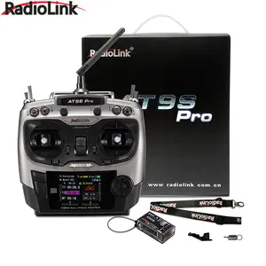 Radiolink เครื่องส่งสัญญาณวิทยุบังคับ AT9S Pro TX 10/12CH,พร้อมตัวรับ R9DS RX 2.4G สำหรับโดรนแข่งขัน RC FPV