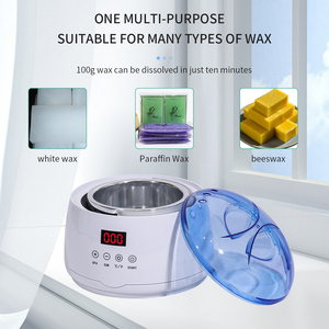 Scaldacera Elettrico Professionale <span class=keywords><strong>con</strong></span> Termostato Regolabile e Coperchio Trasparente per Depilazione Corpo, Pentola Portatile 400cc - Product Image 4