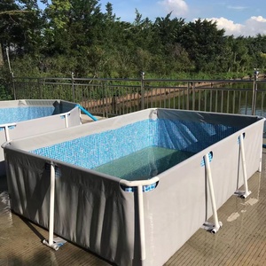 <span class=keywords><strong>Piscina</strong></span> <span class=keywords><strong>Rectangular</strong></span> Elevada con Marco Metálico de Tamaño Personalizado, <span class=keywords><strong>Piscina</strong></span> Portátil para Diversión Familiar en Verano - Product Image 3