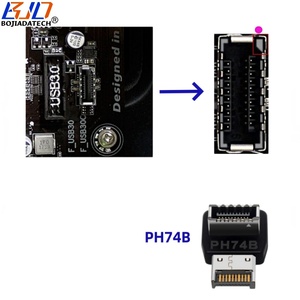 工厂批发 USB 3.2 Type-E 接头转 90 度 Type E 插座适配卡 20Gbps 10Gbps 适用于电脑主板 - Product Image 5