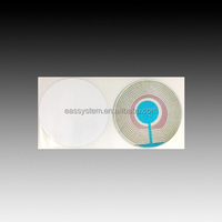 Système d'étiquettes en papier RF EAS, étiquette souple de sécurité HAX718 R33 8,2 MHz 33 mm de diamètre pour les magasins de détail, les supermarchés