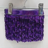 Tissu en dentelle de mariée, franges à paillettes, applique brodée, chaîne de strass, perles en velours, tissu en maille de polyester, style moderne fait à la main