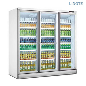 Refrigeradores Exhibidores con Puertas de Vidrio para Centros Comerciales, Refrigeradores de Bebidas de Marca SL-FC3000, Diseño Multipuertas Eficiente - Product Image 5